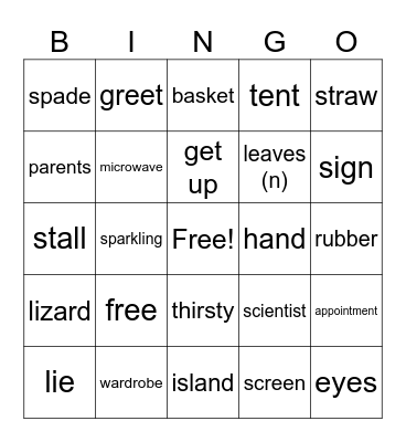 Life A1+ Bingo Card