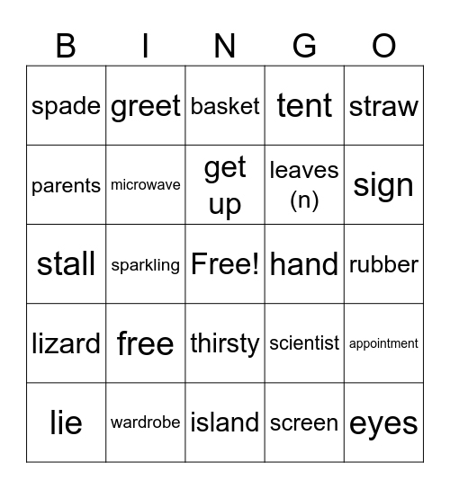 Life A1+ Bingo Card
