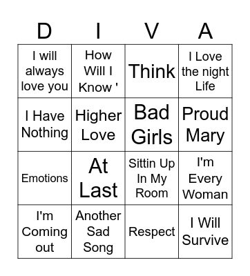 Got To Be Bingo Card