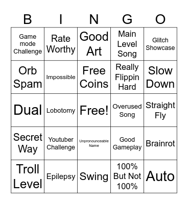 Recent Tab Bingo!!! Bingo Card