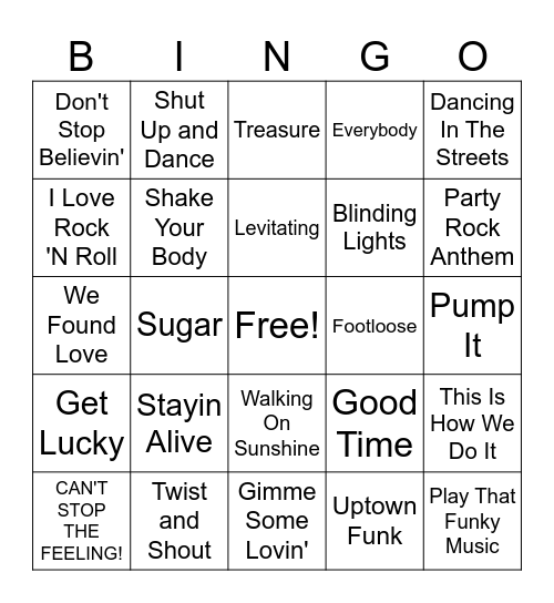 Bourbon St. Bingo Card