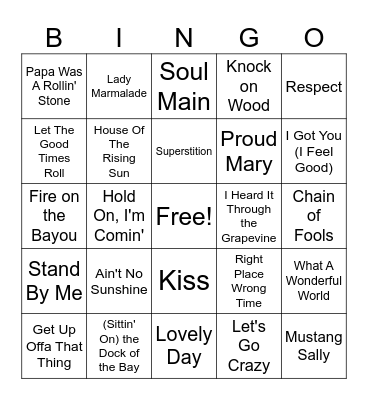 Nola Vibes Bingo Card
