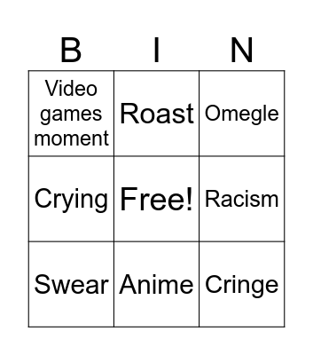 Ylyl Bingo Card