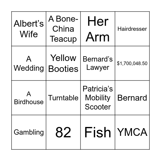 The Borrowed Life of Fredrick Fife Bingo Card