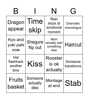 Fruit basket bingo Card