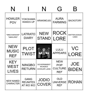 TJJL 33 NINGBO BINGO Card