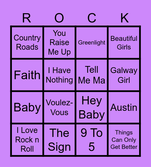 Beats N Bingo 9 (Game 3) Bingo Card