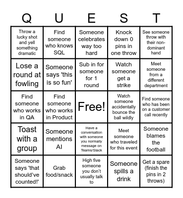 Fowl Shots & Bingo Dots Bingo Card