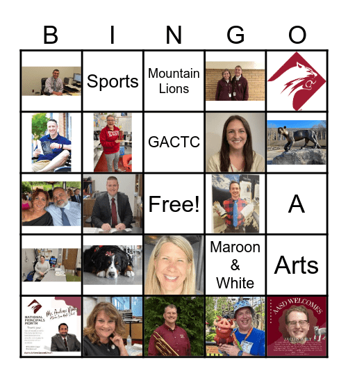 AAHS Bingo Card