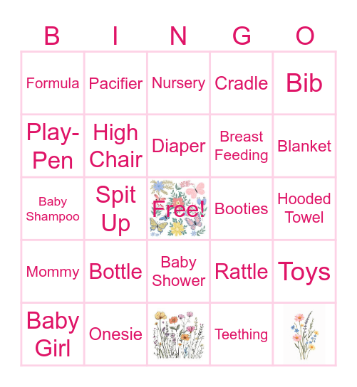 Baby Boettcher Bingo Card