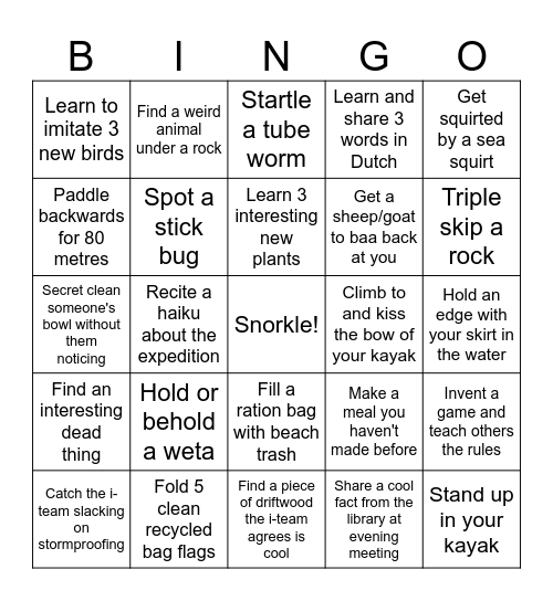 Bingo Card