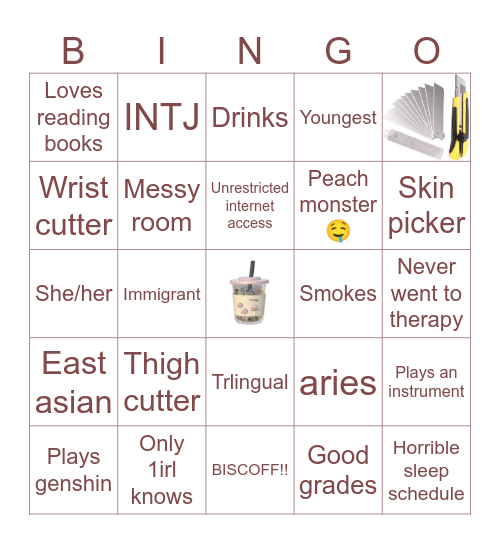 Fay's Bingo!! Bingo Card