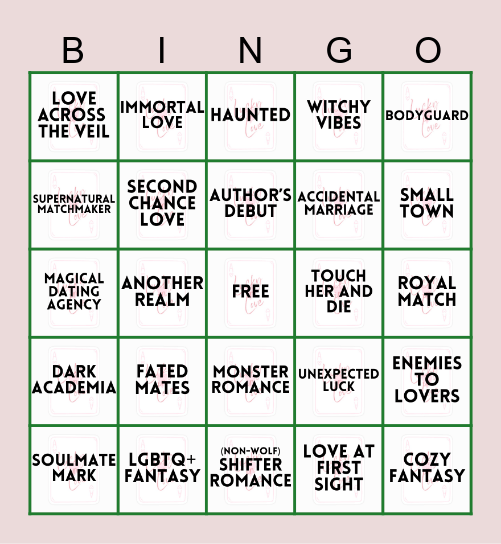 Lucky in Love BSB R28 Bingo Card