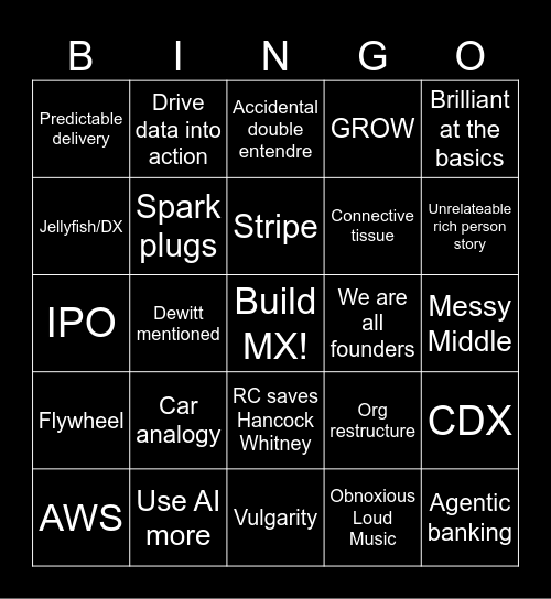 Kickoff Bingo 2026 Bingo Card