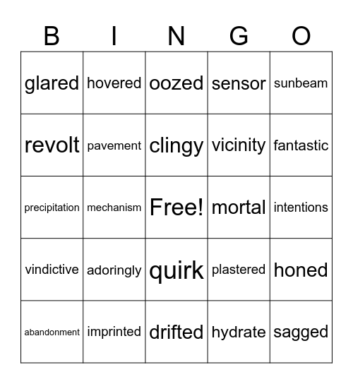 Listening Skills Bingo Card