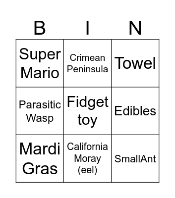 Solo Wikipedia Speedrun Bingo Card