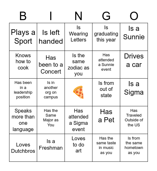 Find Someone Who... Bingo Card