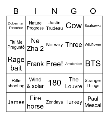 CMA Bingo! Bingo Card