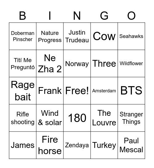 CMA Bingo! Bingo Card
