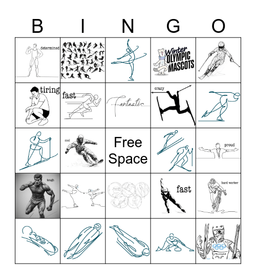 Olympics 2026 Bingo Card