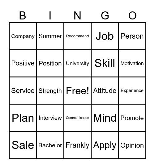 Bingo 2 Bingo Card