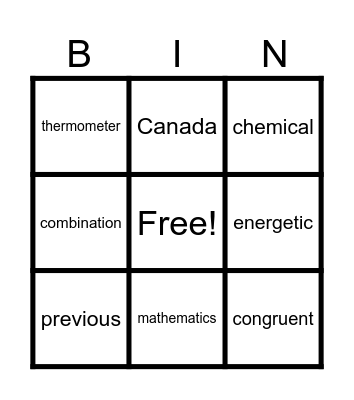 JESUS Bingo Card