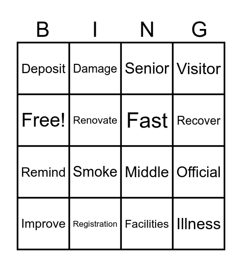 Bingo 5 Bingo Card