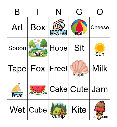 Summer Bingo! Bingo Card