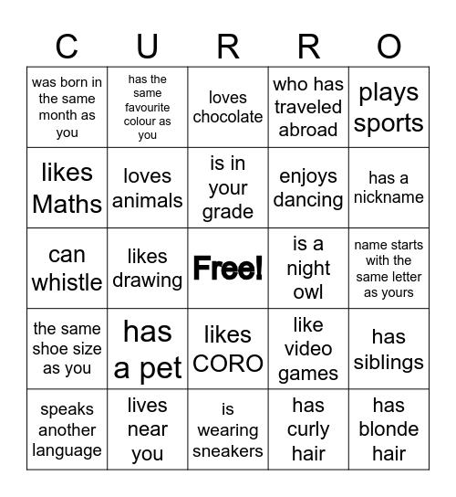 WHO HAS ... Bingo Card