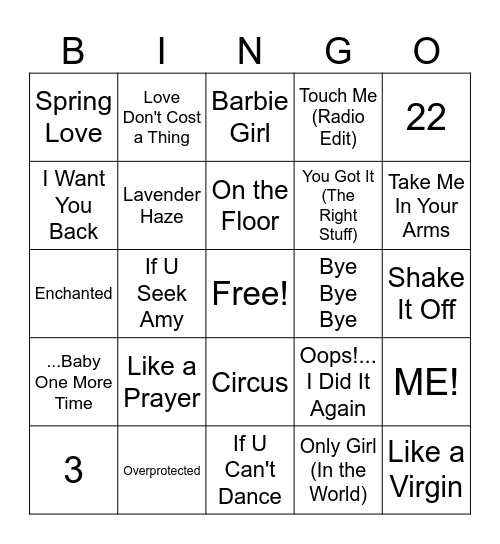 Nicole's Birthday Bingo Round 2 Bingo Card