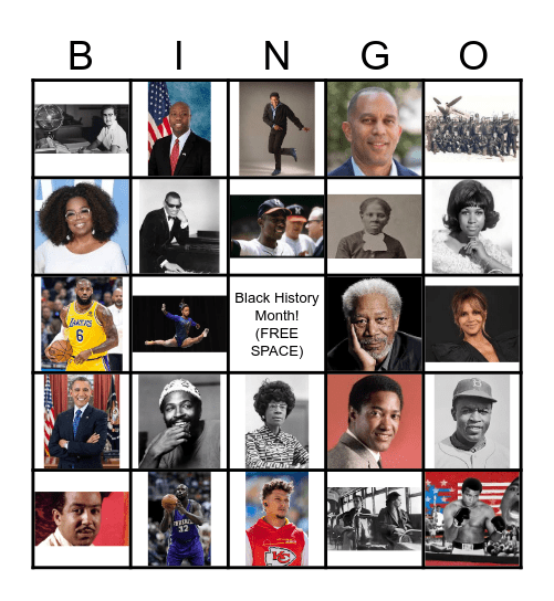 Black History Month 2026 Bingo Card