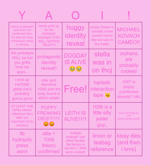 CHAPTER 5 BINGO YOYOYO Bingo Card