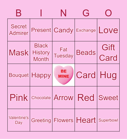 FEBRUARY Bingo Card