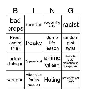 tomorrows teachings Bingo Card