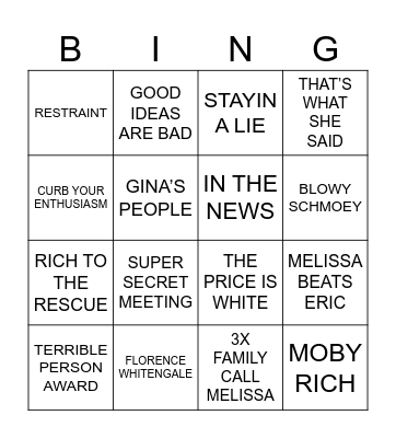 DMS Bingo Card
