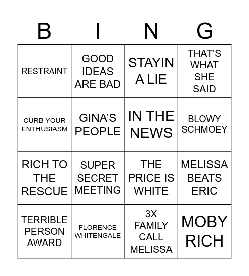 DMS Bingo Card
