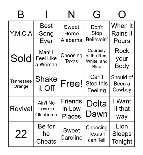 BINGO!! Bingo Card