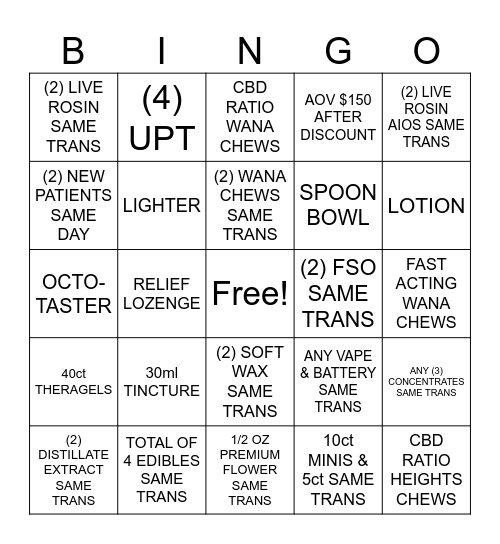 LEVEL 3 Bingo Card