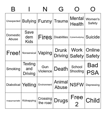 g Bingo Card
