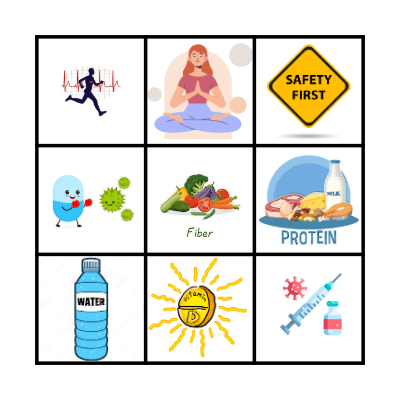 Health & Wellness Bingo Card