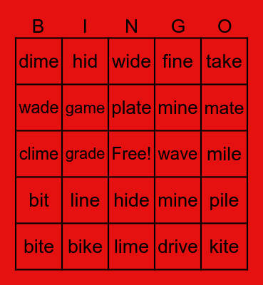 Magic e I&A Bingo Card