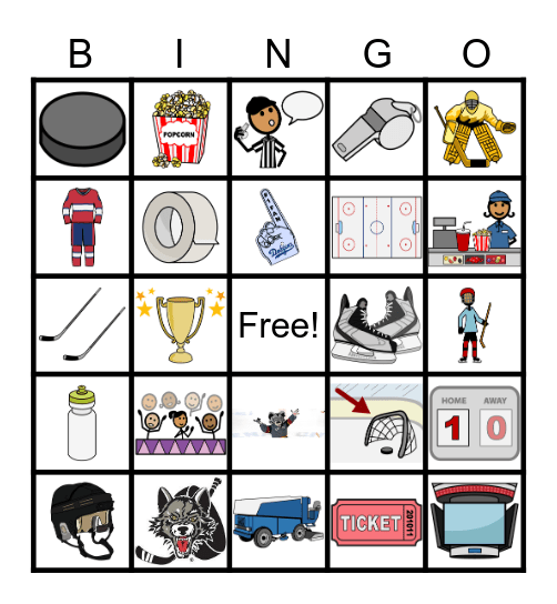Chicago Wolves Bingo Card