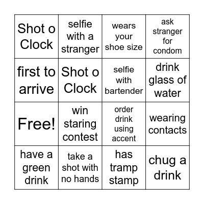 Kaz 40 Bingo Card