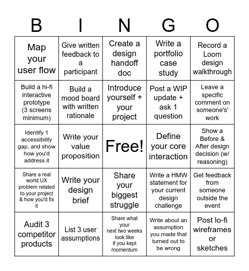 Fourth Floor (Event #1) Bingo Card