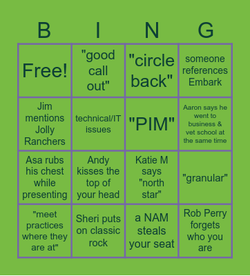 NSFW Bing! Bingo Card