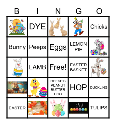 HAPPY EASTER Bingo Card
