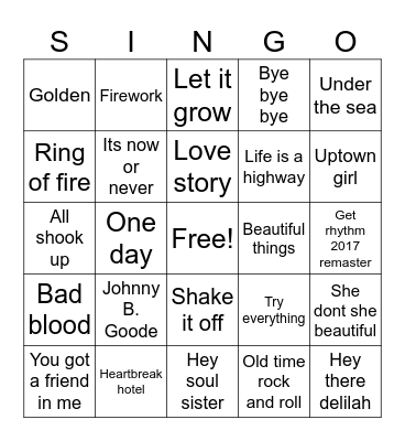 Bingo Card
