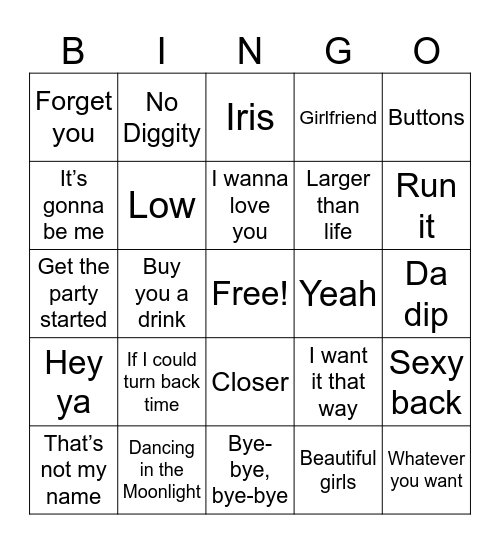 Mutual Mistakes Mashup Bingo Card
