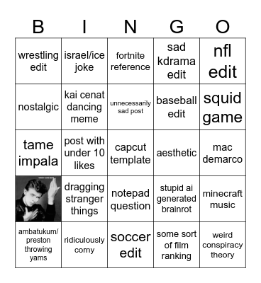 TikTok Bingo Card