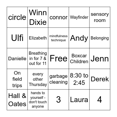 26 Family Night Bingo Card